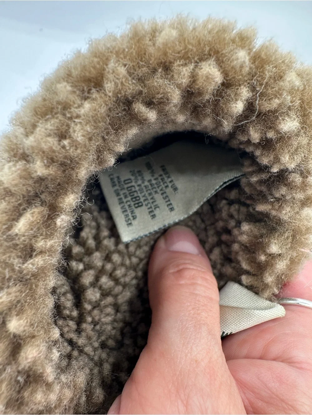 LL Bean Brown Polyester Soft Mitten Women S-M Sherpa Fleece Lined AA24